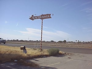 entrance sign