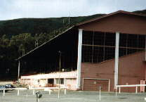 The abandoned grandstand at the Geneva 4.