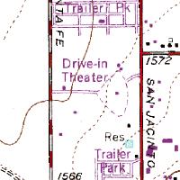 Map of drive-in area
