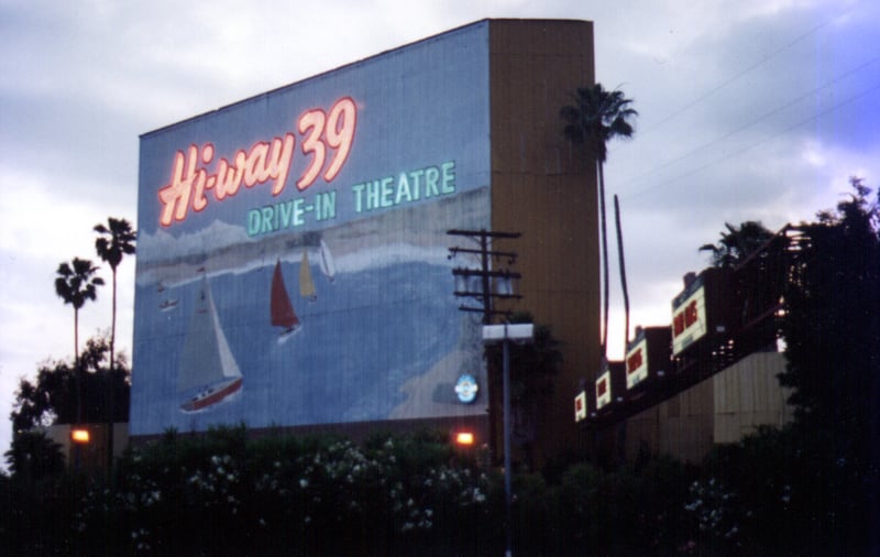 mural on screen tower