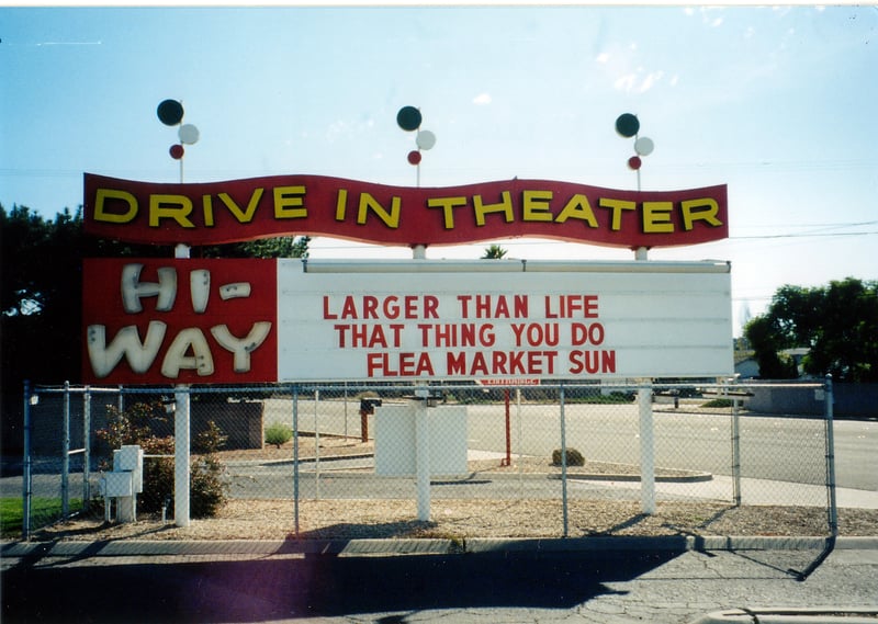 A closer look at the marquee.