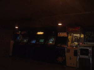 a game room thats inside the snack bar