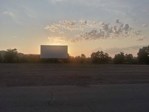 Beautiful sunsets are almost a nightly occurrence at Lakeport Auto Movies.
