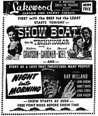 1951 ad, from Long Beach Press Telegram