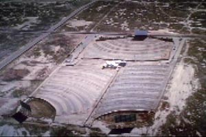 Lancaster Drive-In aerial from the 1985 movie "Spies Like Us"