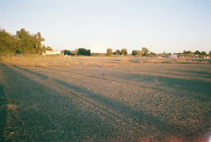 This is the very back part of the field, an extra 300 cars can fit in here. It hasn't been used in a while though.