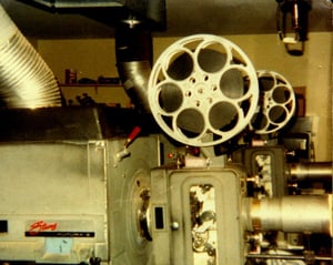 projection booth; taken in June, 1982