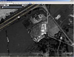 View intersection of Highway 101 and Indianola Road in Google Earth then slide time scale back to 1989.   4049'1.83N 124 5'38.50W