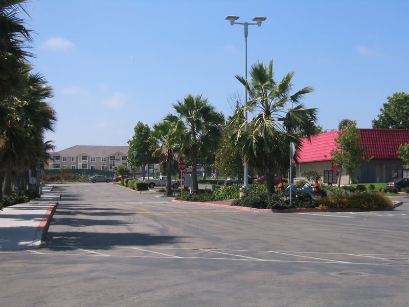 Site of Midway Drive-In, entrance from Mission Avenue