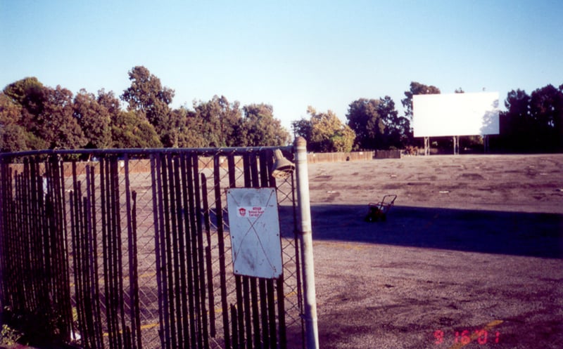 Screen from the perimeter fence