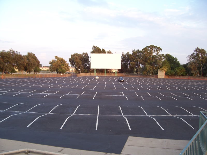 Field #1 of the Mission Tiki as seen from the walkway leading to the projection booth.