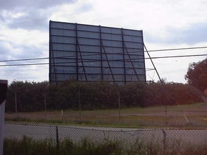 This is the Screen of the Motor In Drive In located on old US99
and  Chestnut Ave. Closed in the early 1980's