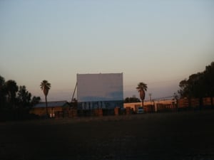 Screen tower of old Motor In Drive In. This is all that is left of the drive in.