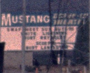 The Mustang Drive-In Marquee
