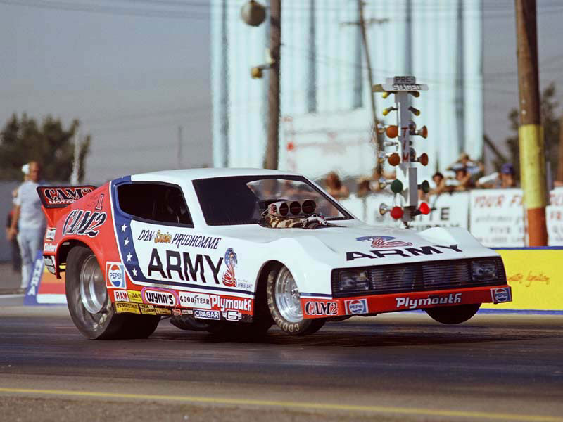 Nimitz screen shown in the background of this Fremont Dragway shot.