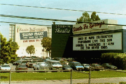 screen tower and marquee