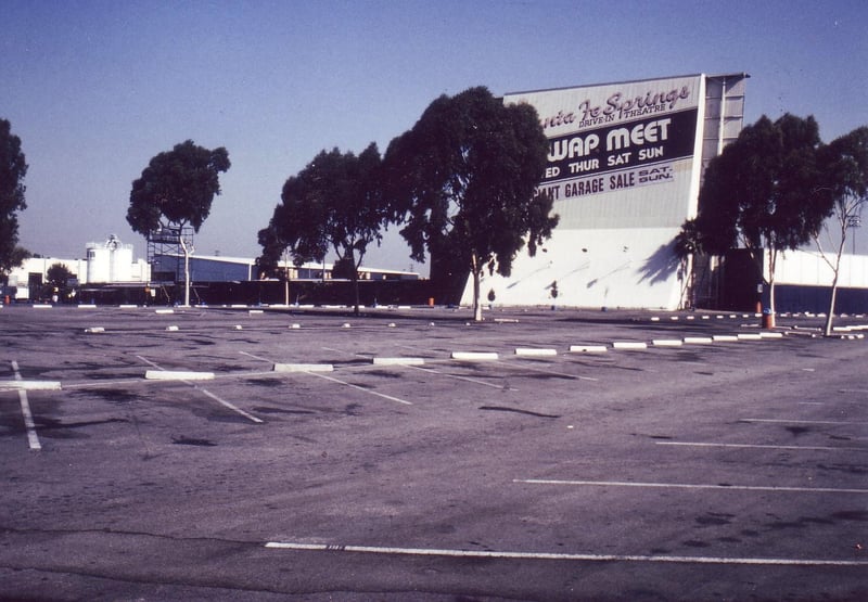 Lot in front of the Drive-In