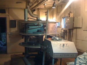 Christie tree in the projection booth
