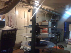 XeTron lighthouse with Christie tree in the Projection Booth. Note the two prints on the tree.