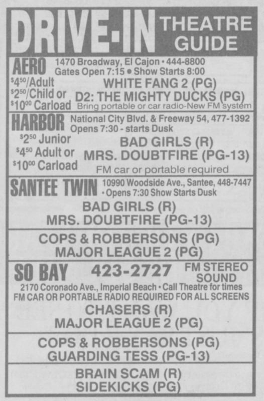 Advertisement from April 23, 1994