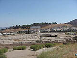 distant pic of the Simi's demolition in 2000.