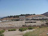 distant pic of the Simi's demolition in 2000.