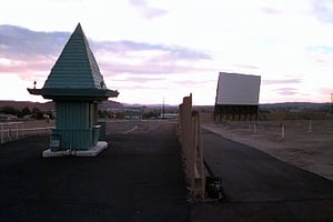 entrance and box office with screen in backround