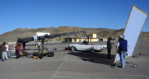 Filming the 35mm independent feature THE GHASTLY LOVE OF JOHNNY X.