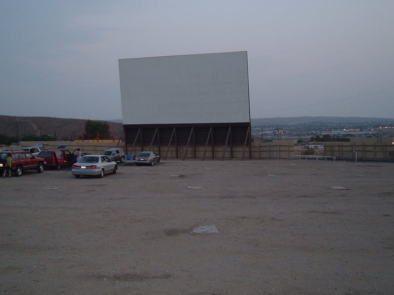 Facing Screen 1 - holes in ground for former speaker poles