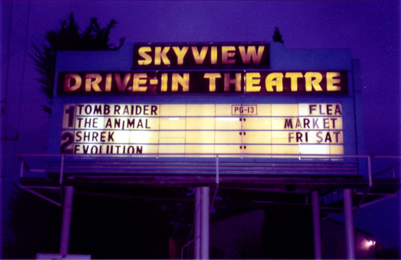 Marquee at night