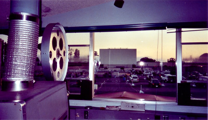 Screen and field as seen from the projection booth