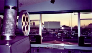 Screen and field as seen from the projection booth