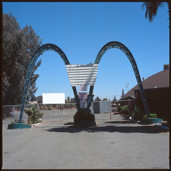 The entry to the Solano Drive-in