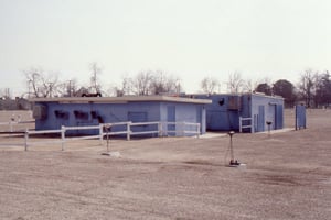 projection booth and snack bar