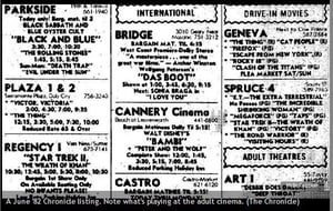 MovieArts section 1982 SF Chronicle