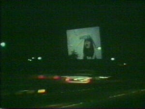 This is a look at the main screen, taken from an angle off the I-80 freeway, again circa 1970s when it was still a single-screen theater.