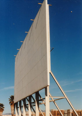 I can't remember if the drive-in was still open at this point.  I took the picture to send to penpals I had in England to show them what a drive-in theater was..