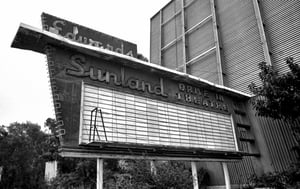 The front of the theater just before demolition in 1978