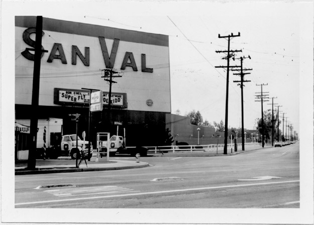 San Val Drive In.
Burbank, Calif.
Front marquee