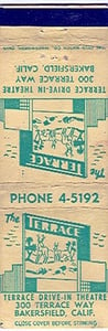 Matchbook from Terrace Drive in