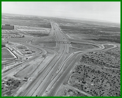 Aerial phot of Kearny Mesa area of San Diego. TU-VU theater is on left edge of photo.