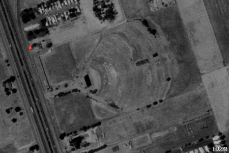 ariel view of closed Valley 99 Drive-In.