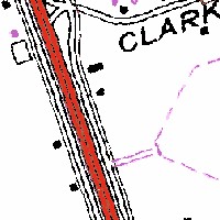 USGS map segment, c. 1995 (from http://www.uncas.net/shared/valley99_drive-in.htm)