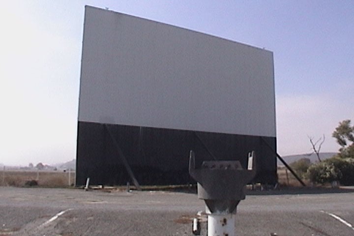 Screen 1, with speaker stand in foreground