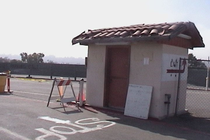 Ticket booth back and side door