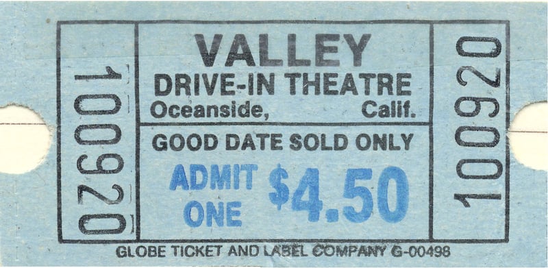 Ticket from July 1992