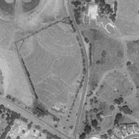 This is an aerial shot of the Vallejo Drive-in--or its remains, taken in 1993, some months after it's closure.