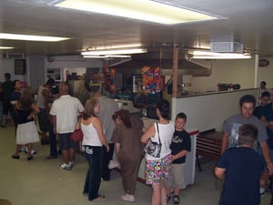 As the evening went on, the line at the snack bar got longer and longer...and stayed that way the whole night! The carne asada at this snack bar is AWESOME!! Mostly because they cook it fresh here!! You gotta try it!!