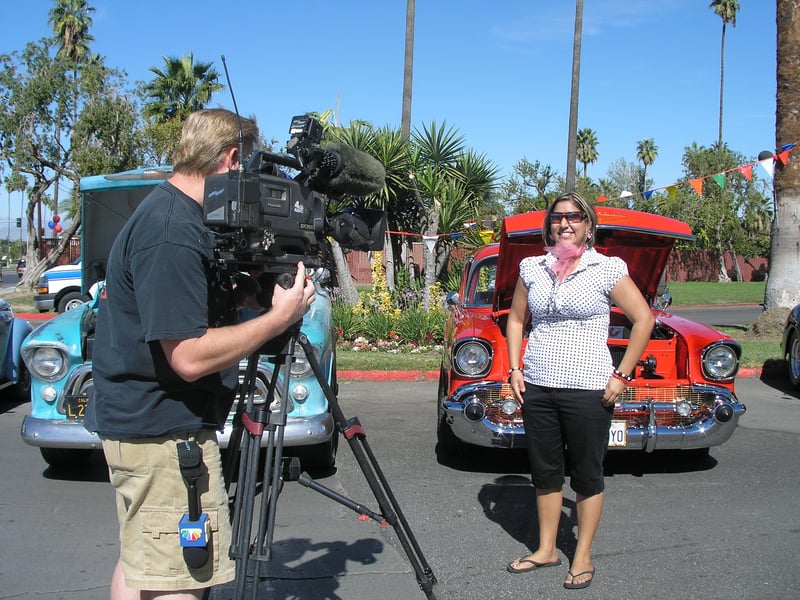Kim Negrete's interview with channel 4 news crew, about her father Big Daddy O John Negrete's beautiful 1957 Chevy Oct.15,2008