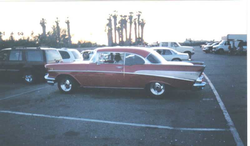 Our Side View of our 57 chevy  Van Buren Cinema 3 drive-in